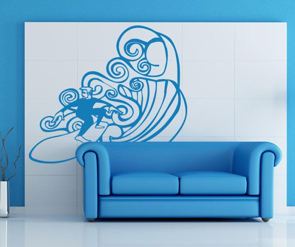 Vinyl Wall Decal Sticker Surfer #OS_AA1243