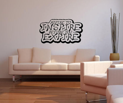 Vinyl Wall Decal Sticker Aspire to Inspire #OS_AA1265