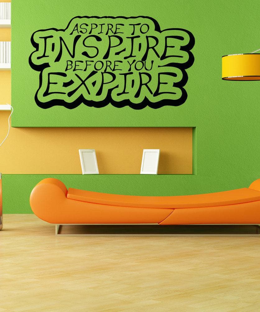 Vinyl Wall Decal Sticker Aspire to Inspire #OS_AA1265