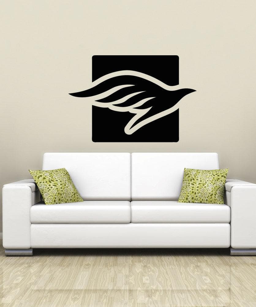 Vinyl Wall Decal Sticker Dove Square #OS_AA1292