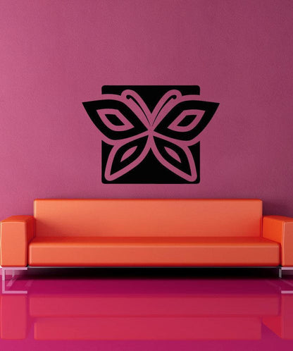 Vinyl Wall Decal Sticker Butterfly Square #OS_AA1294