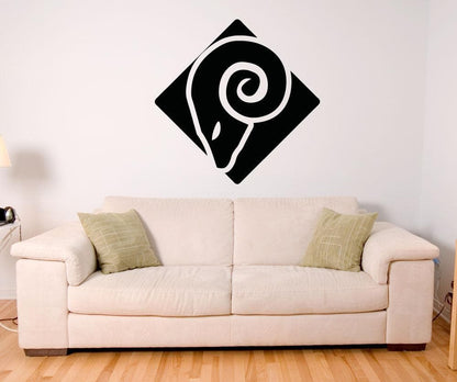 Vinyl Wall Decal Sticker Ram Square #OS_AA1305