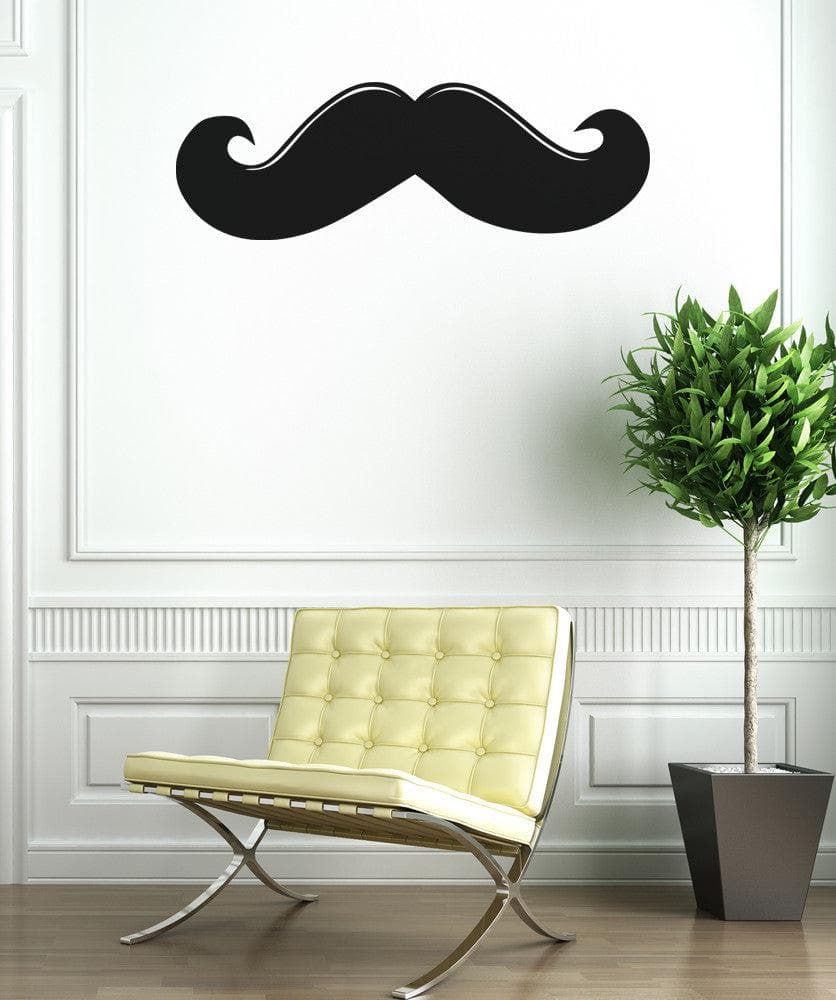 Large Mustache Wall Decal Sticker. #OS_AA1309