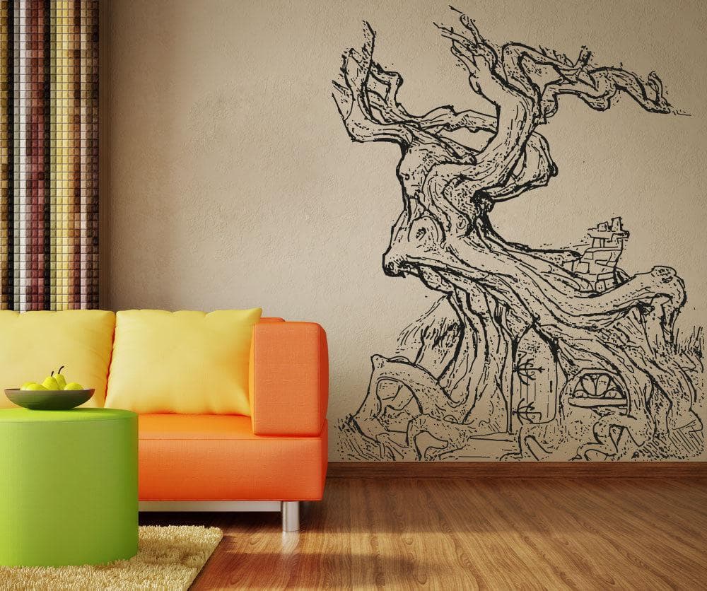 Vinyl Wall Decal Sticker Twisted Treehouse #OS_AA1334