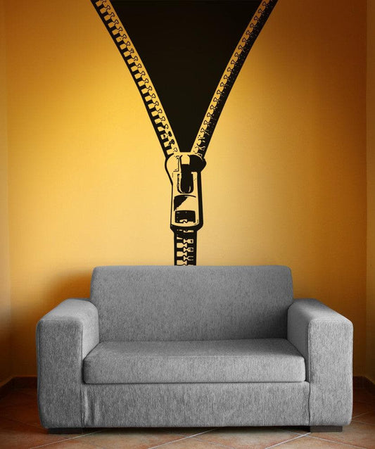Vinyl Wall Decal Sticker Opening Zipper #OS_AA1339
