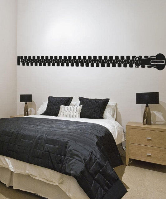 Vinyl Wall Decal Sticker Closed Zipper #OS_AA1343