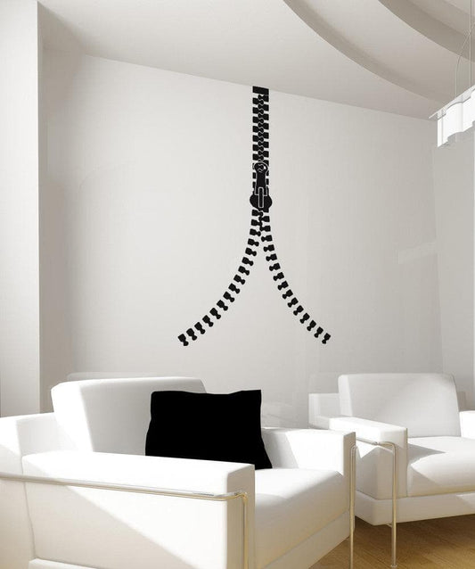 Vinyl Wall Decal Sticker Closing Zipper #OS_AA1344