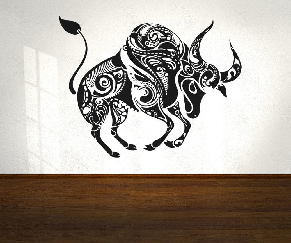 Vinyl Wall Decal Sticker Abstract Bull #OS_AA1380