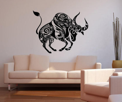 Vinyl Wall Decal Sticker Abstract Bull #OS_AA1380