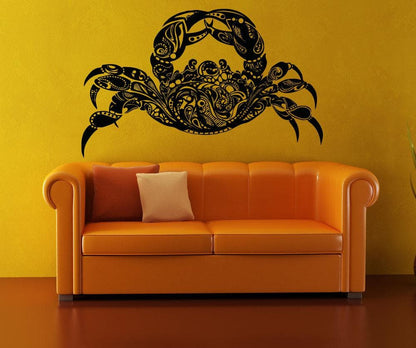 Vinyl Wall Decal Sticker Abstract Crab #OS_AA1381