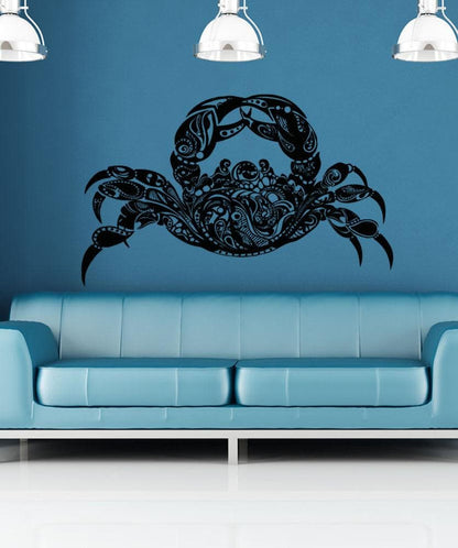 Vinyl Wall Decal Sticker Abstract Crab #OS_AA1381