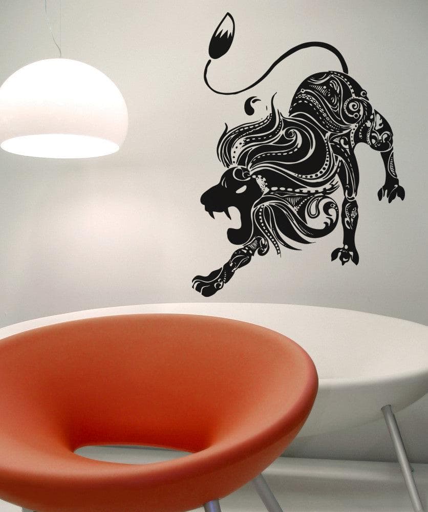 Vinyl Wall Decal Sticker Abstract Lion #OS_AA1383