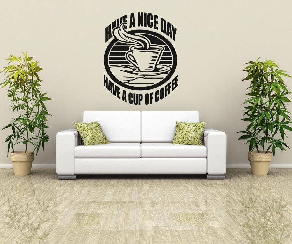 Vinyl Wall Decal Sticker Have Coffee #OS_AA1418