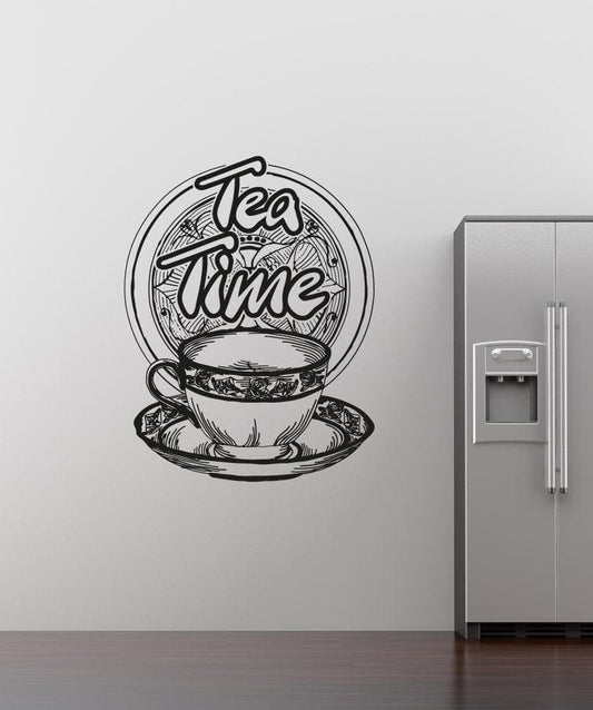 Vinyl Wall Decal Sticker Tea Time #OS_AA1449