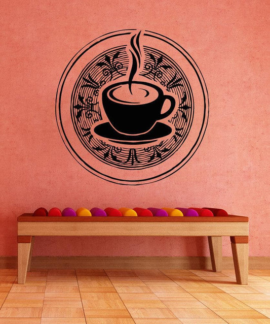 Vinyl Wall Decal Sticker Tea Cup #OS_AA1450