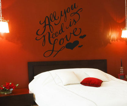 Vinyl Wall Decal Sticker All You Need is Love #OS_AA1499
