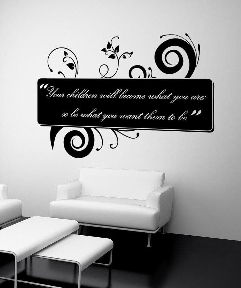 Vinyl Wall Decal Sticker Children Become Quote #OS_AA1532