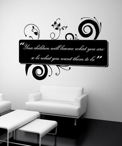 Vinyl Wall Decal Sticker Children Become Quote #OS_AA1532