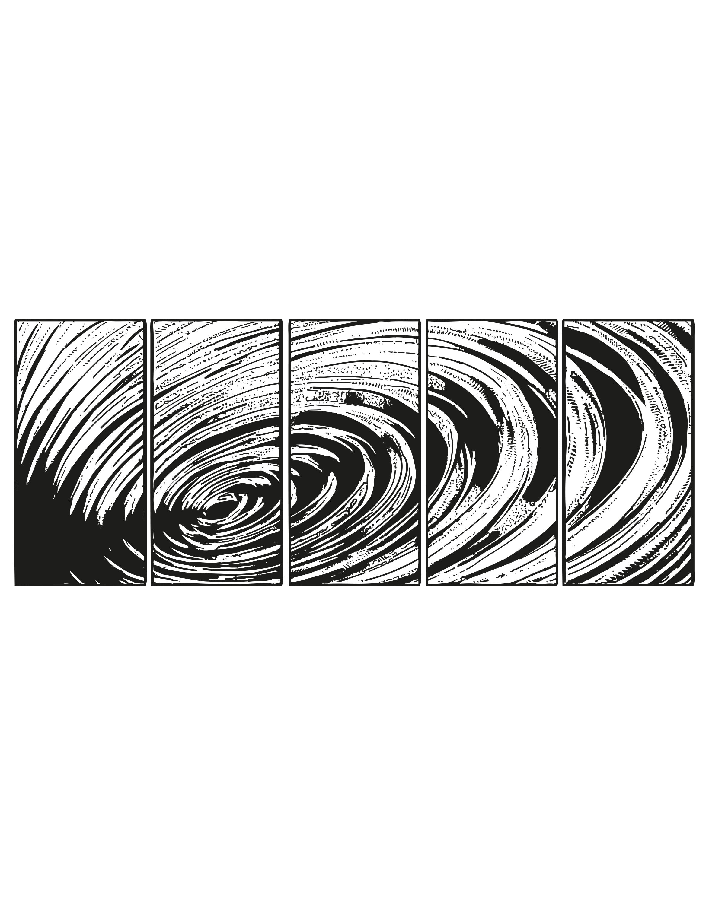 Water Ripple Line Drawing