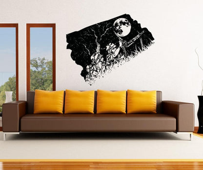 Vinyl Wall Decal Sticker Military Stake Out Night #OS_AA1572