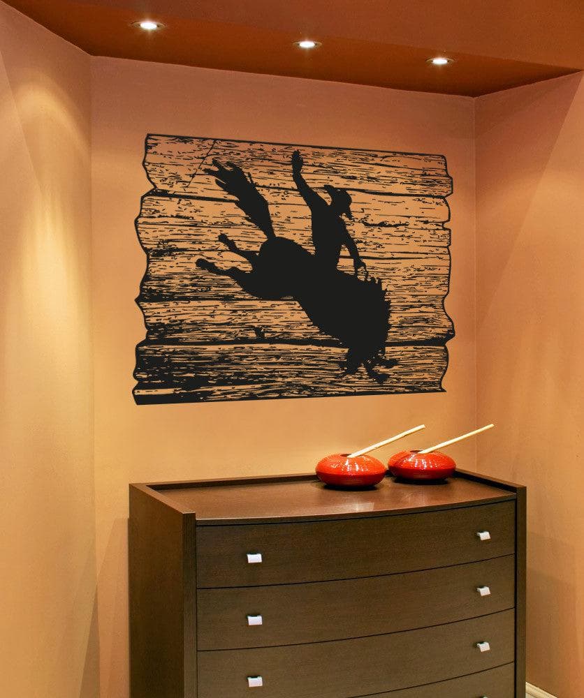 Vinyl Wall Decal Sticker Rodeo Plaque #OS_AA1595
