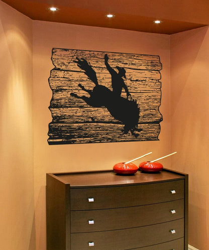 Vinyl Wall Decal Sticker Rodeo Plaque #OS_AA1595