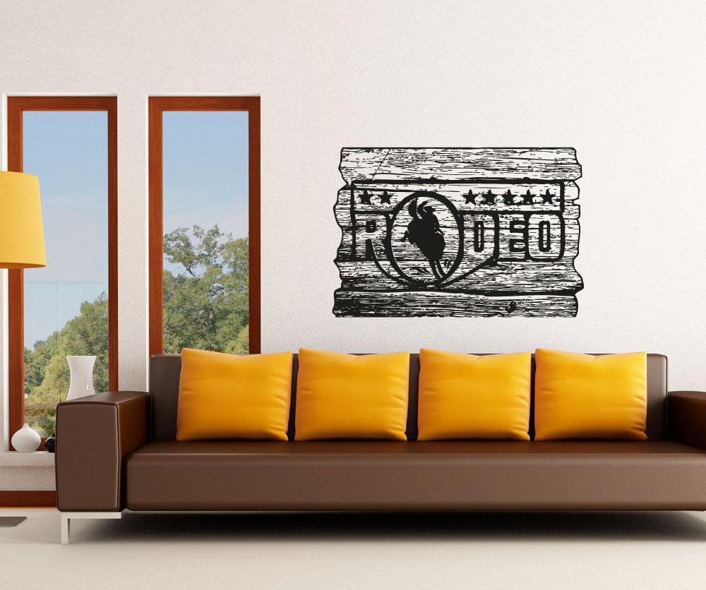 Vinyl Wall Decal Sticker Rodeo Sign #OS_AA1597