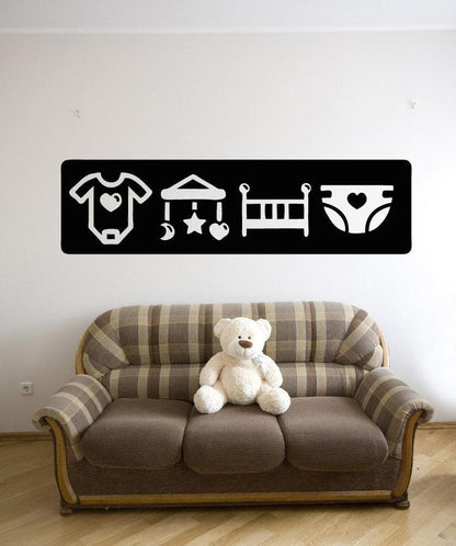 Vinyl Wall Decal Sticker Baby Icons #OS_AA1711