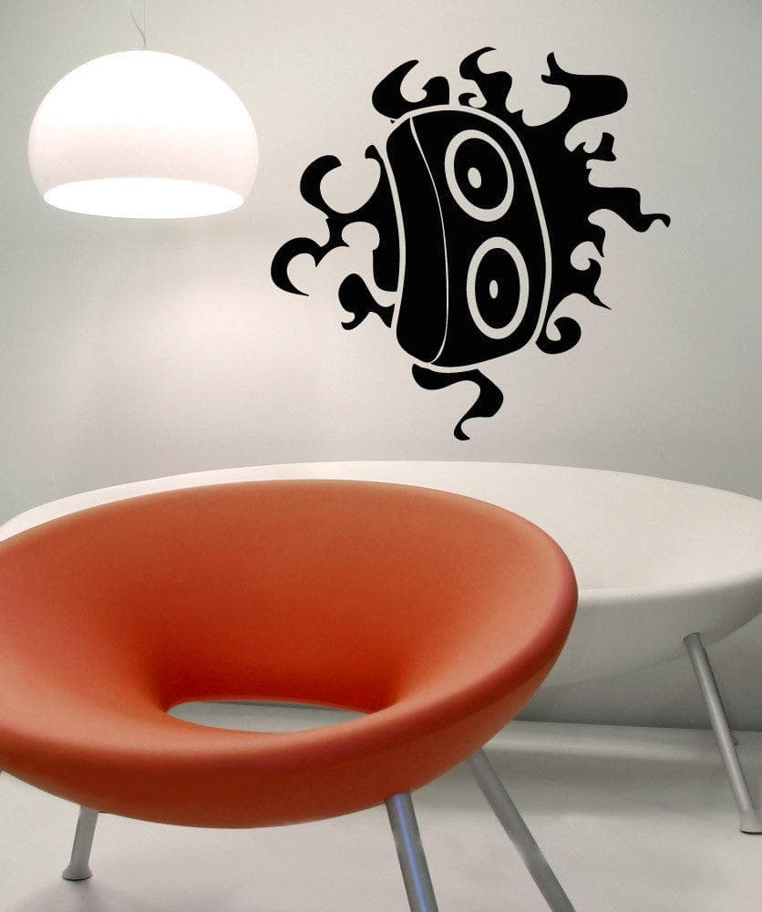 Vinyl Wall Decal Sticker Speaker Flame Design #OS_AA1712
