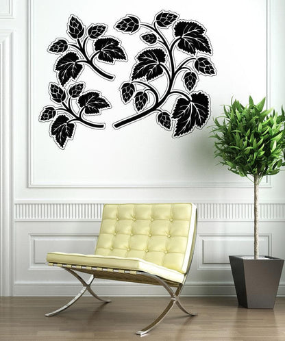 Vinyl Wall Decal Sticker Twigs and Leaves #OS_AA1719