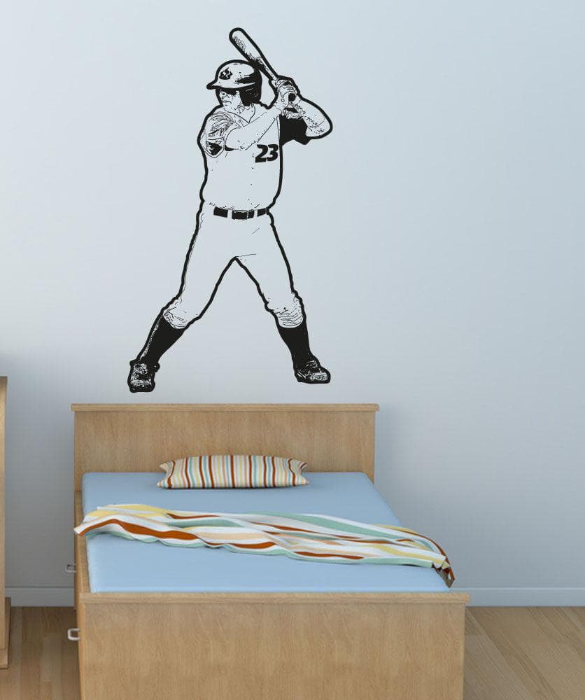 Vinyl Wall Decal Sticker Baseball Player #OS_AA178