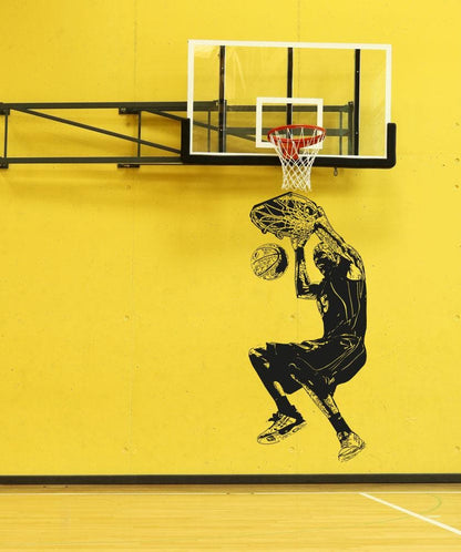 Basketball Player Dunking Vinyl Wall Decal Sticker. #OS_AA180