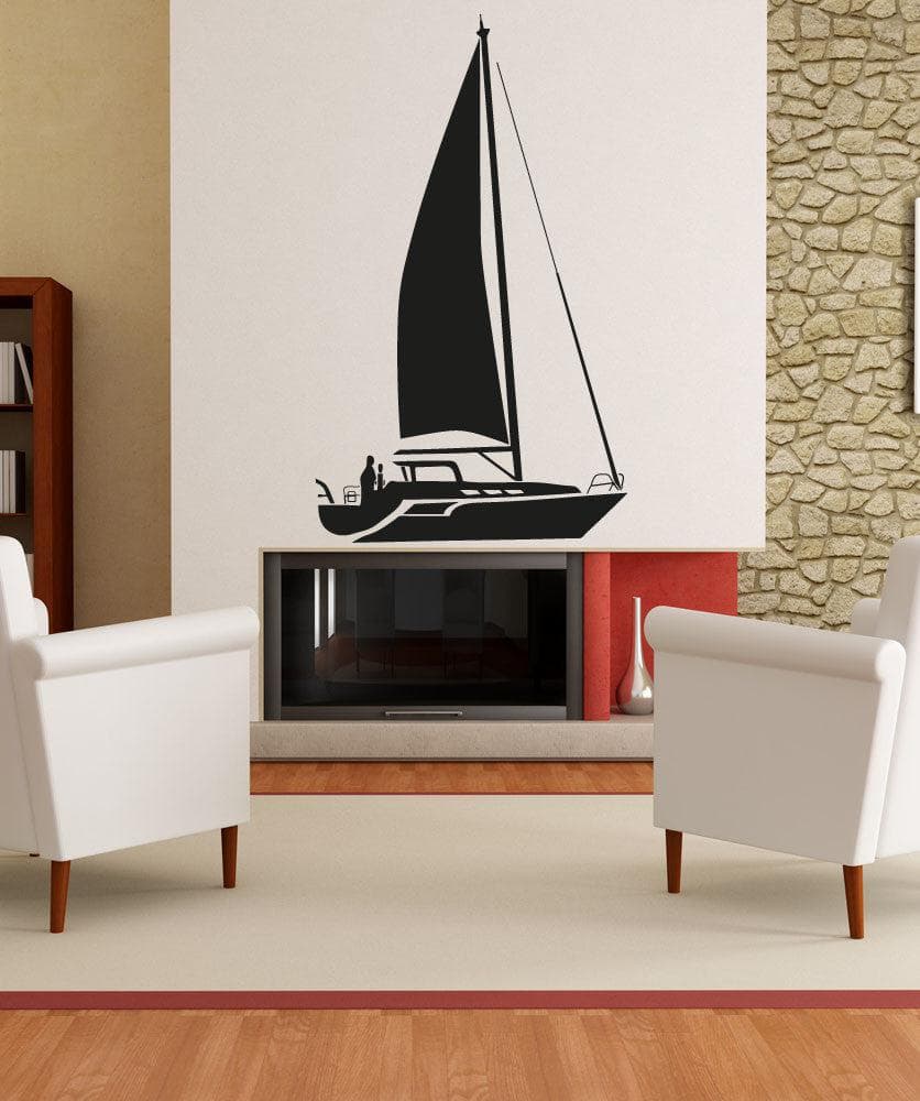 Vinyl Wall Decal Sticker Sailboat #OS_AA184