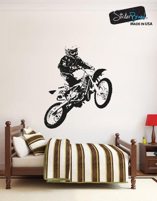 Motocross Rider Vinyl Wall Decal Sticker  #OS_AA194