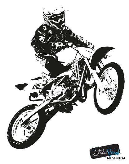 Motocross Rider Vinyl Wall Decal Sticker  #OS_AA194