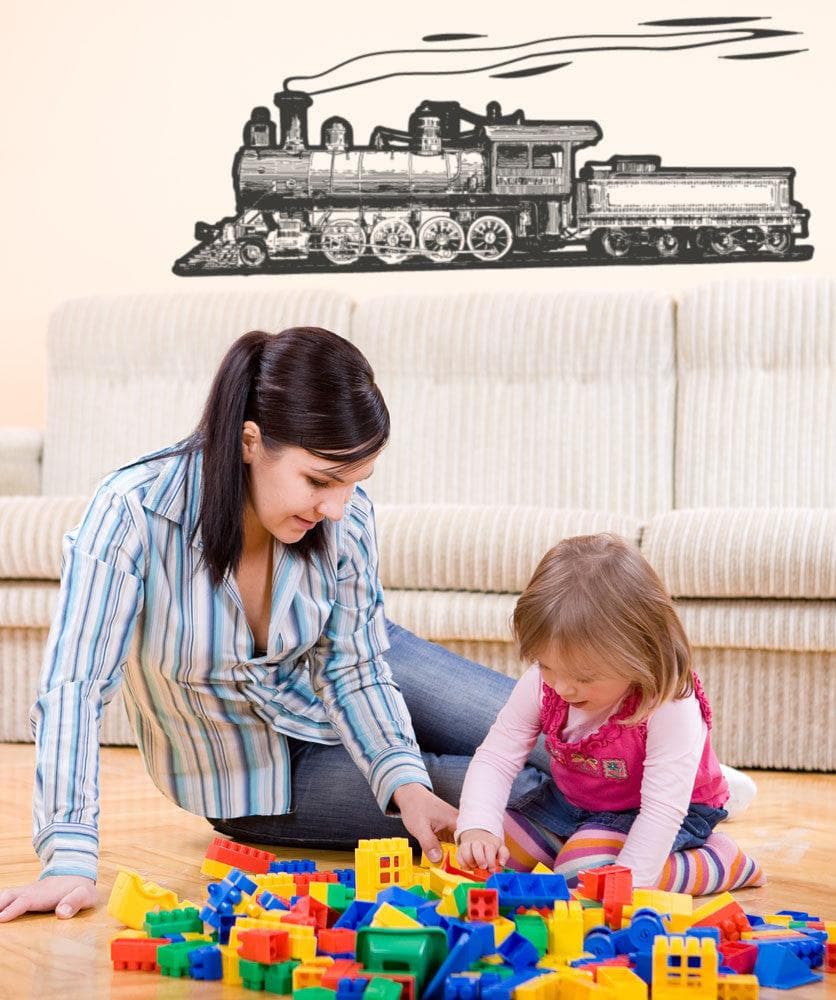 Vinyl Wall Decal Sticker Moving Train #OS_AA212