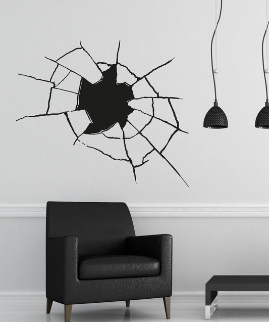 Hole Through the Wall Vinyl Wall Decal Sticker. #OS_AA388