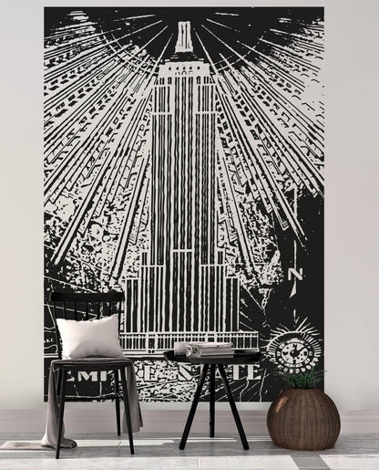 Empire State Building Vinyl Wall Decal Sticker. #OS_AA551