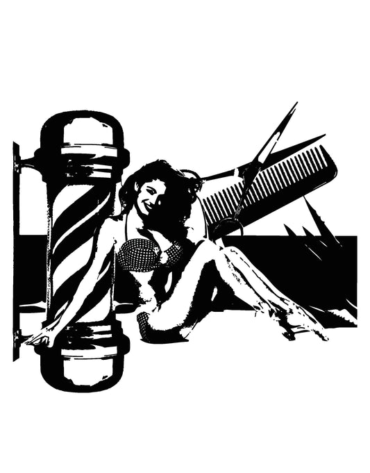 Sexy Barbershop Vinyl Wall Decal Sticker. #OS_AA586