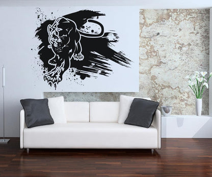 Panther Paint Smear Vinyl Wall Decal Sticker. #OS_AA664