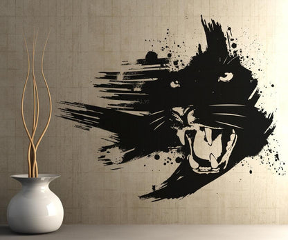 Vinyl Wall Decal Sticker Growling Panther #OS_AA665