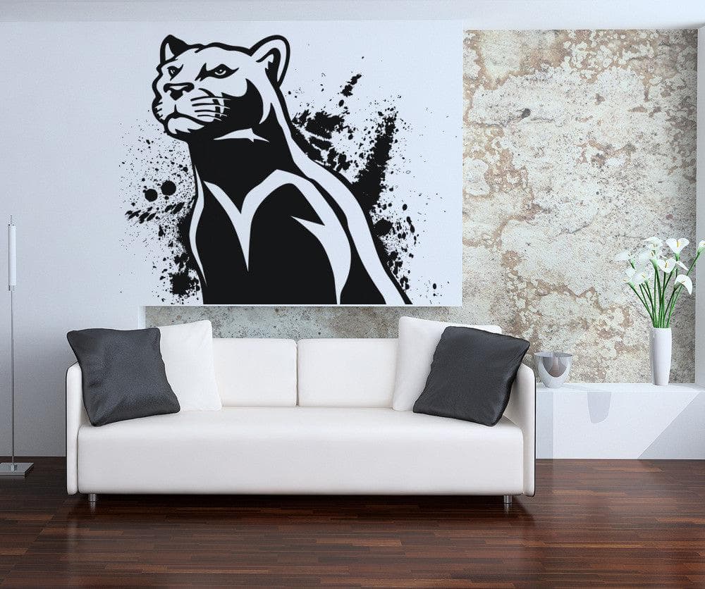 Vinyl Wall Decal Sticker Illustrated Panther #OS_AA666