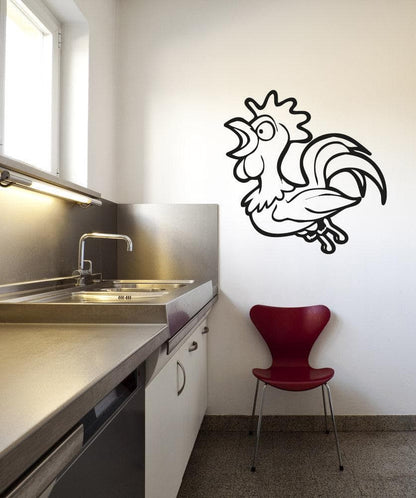 Vinyl Wall Decal Sticker Rooster #OS_AA671