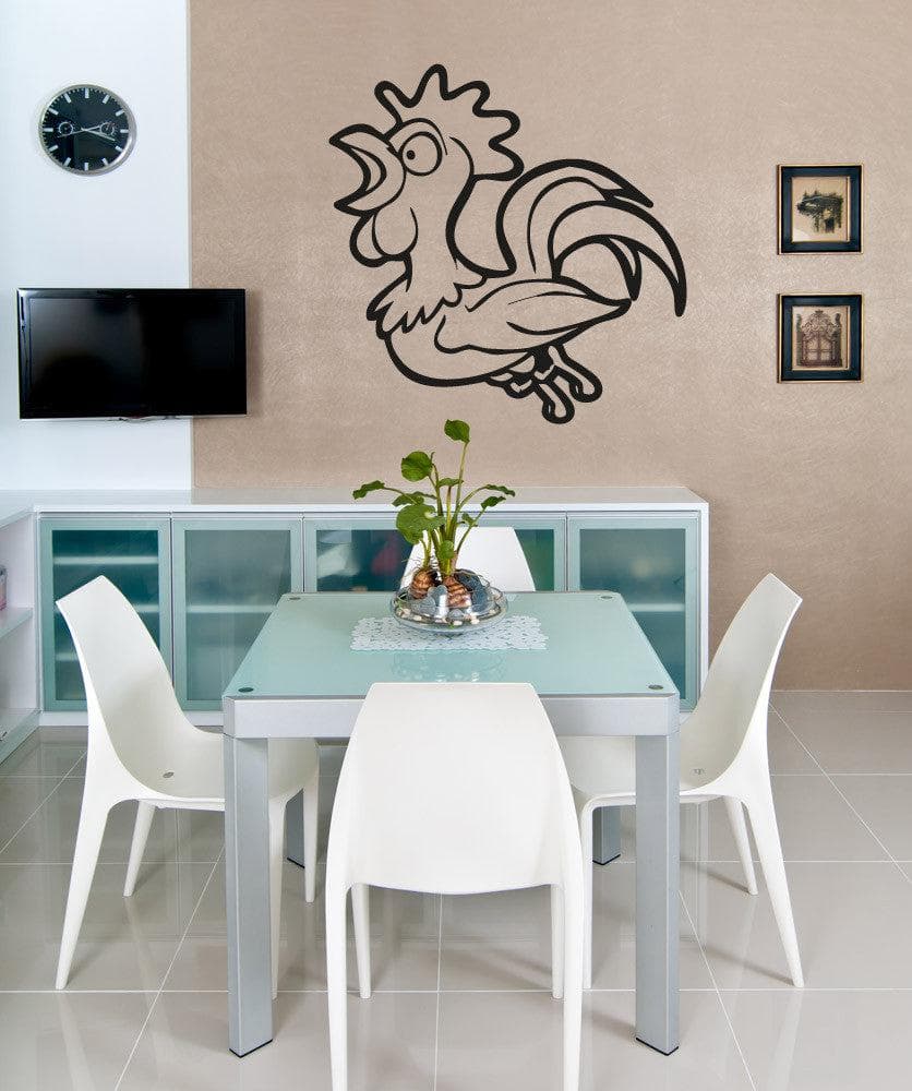 Vinyl Wall Decal Sticker Rooster #OS_AA671