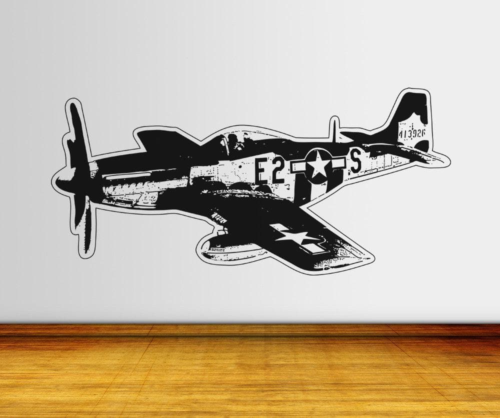 Vinyl Wall Decal Sticker Vintage Aircraft #OS_AA705