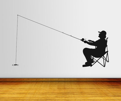 Vinyl Wall Decal Sticker Fishing Day #OS_AA709