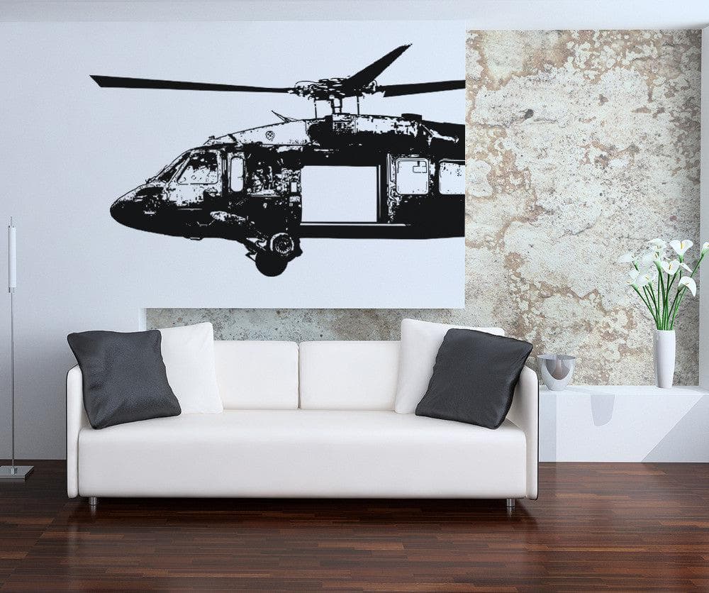 Open Blackhawk Helicopter Vinyl Wall Decal Sticker. #OS_AA721