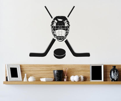 Vinyl Wall Decal Sticker Hockey Equipment #OS_AA722