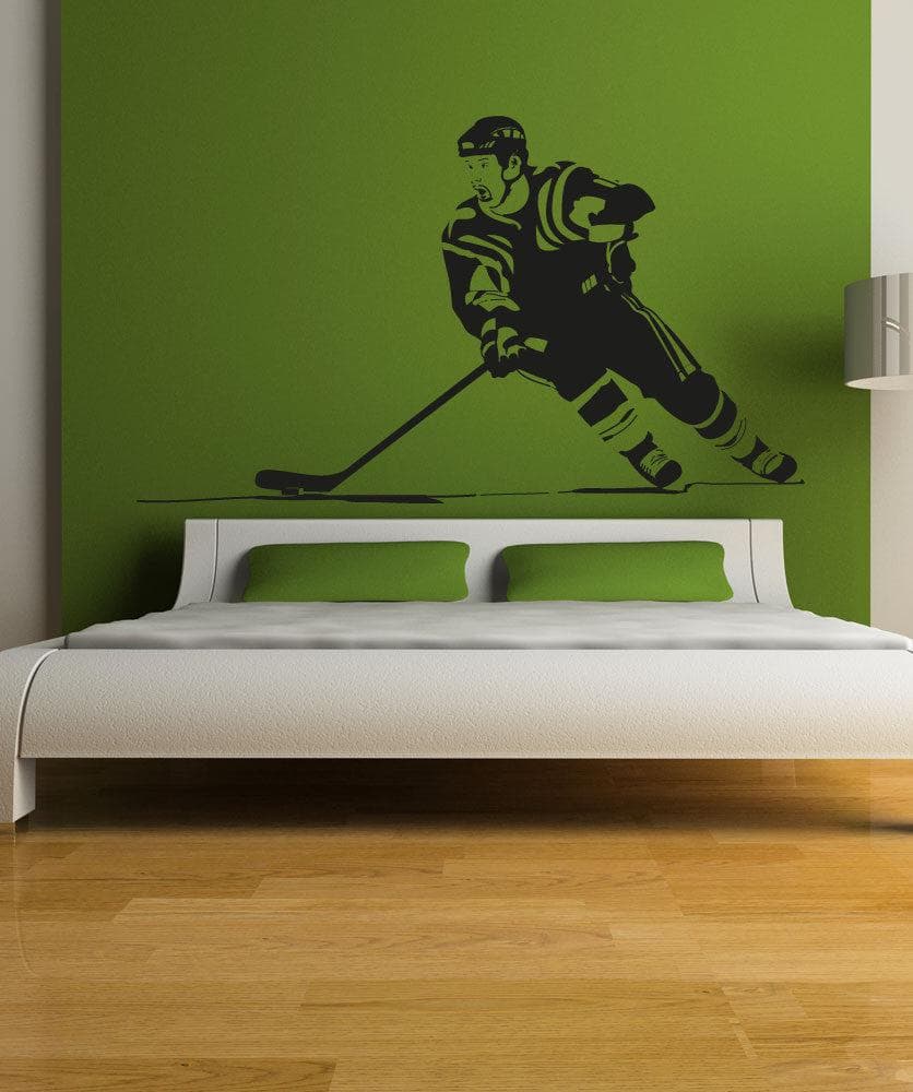 Hockey Player Vinyl Wall Decal Sticker. #OS_AA724