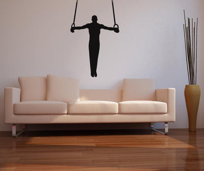 Gymnastic's Olympic Rings Wall Decal. Gym Decor. #OS_AA733